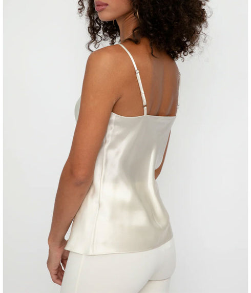 Gloria Silk Cami - Gardenia